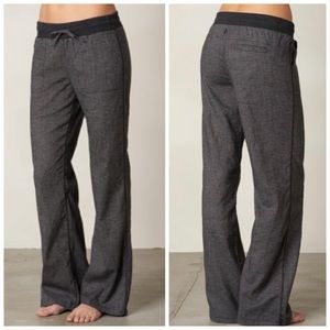 PrAna Herringbone Mantra Hemp Comfy Wide Leg Drawstring Pants L